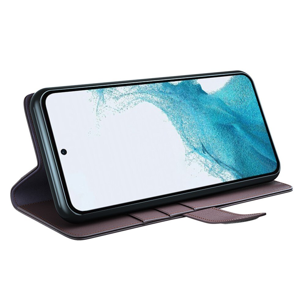 Äkta Läderfodral Samsung Galaxy A54 Brun