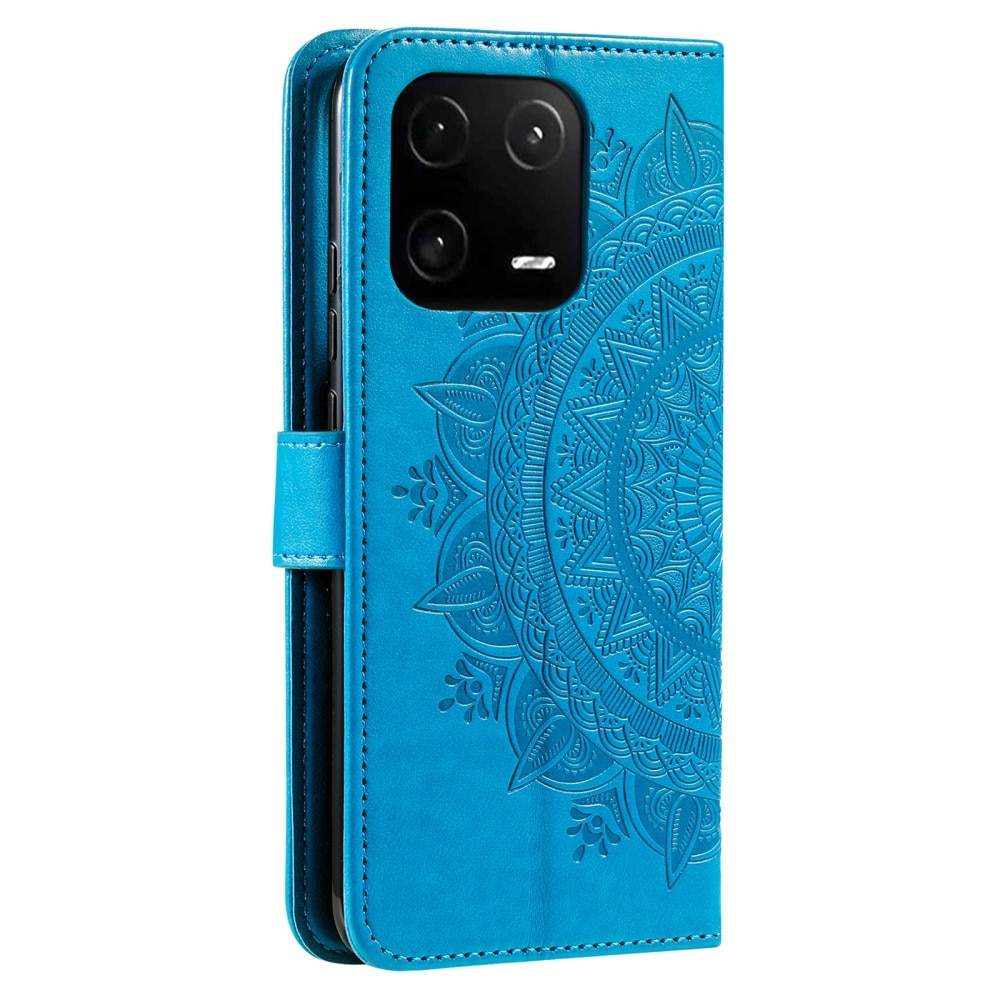 Läderfodral Mandala Xiaomi 13 Pro blå