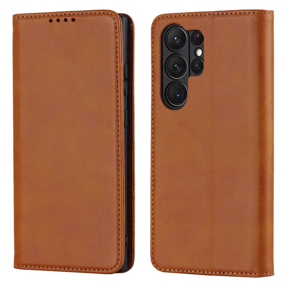 Samsung Galaxy S23 Ultra Slim Mobilfodral cognac