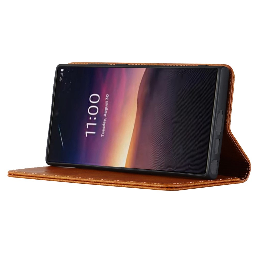 Samsung Galaxy S23 Ultra Slim Mobilfodral cognac