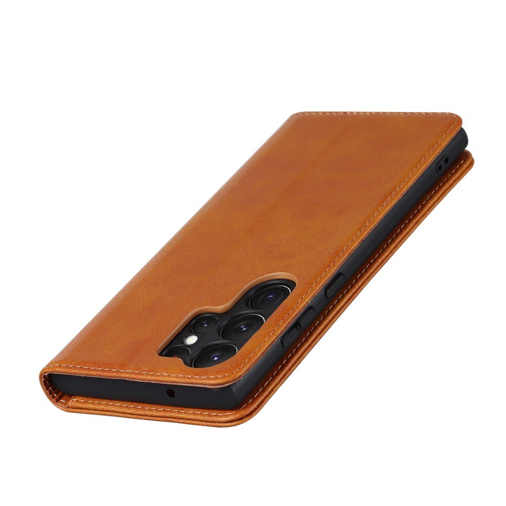 Samsung Galaxy S23 Ultra Slim Mobilfodral cognac