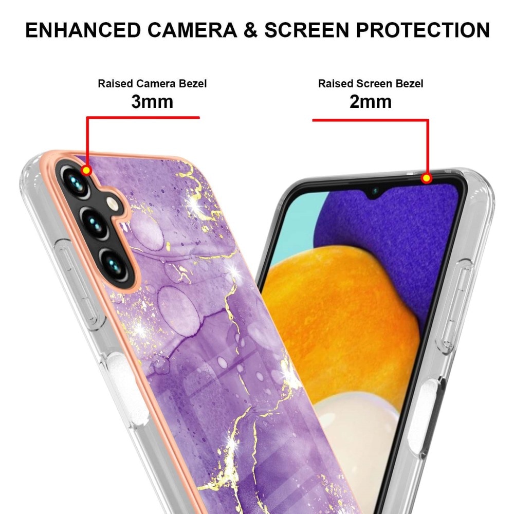 TPU Skal Samsung Galaxy A54 lila marmor