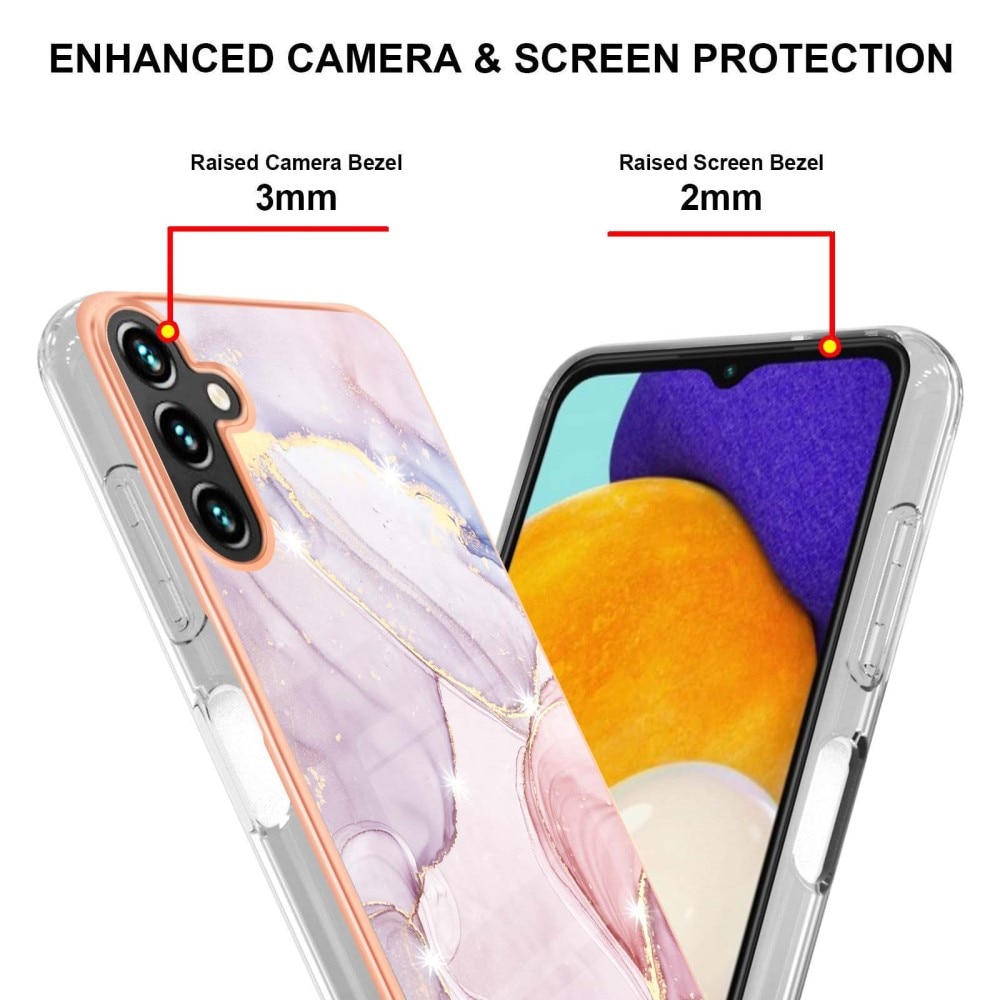 TPU Skal Samsung Galaxy A54 rosa marmor