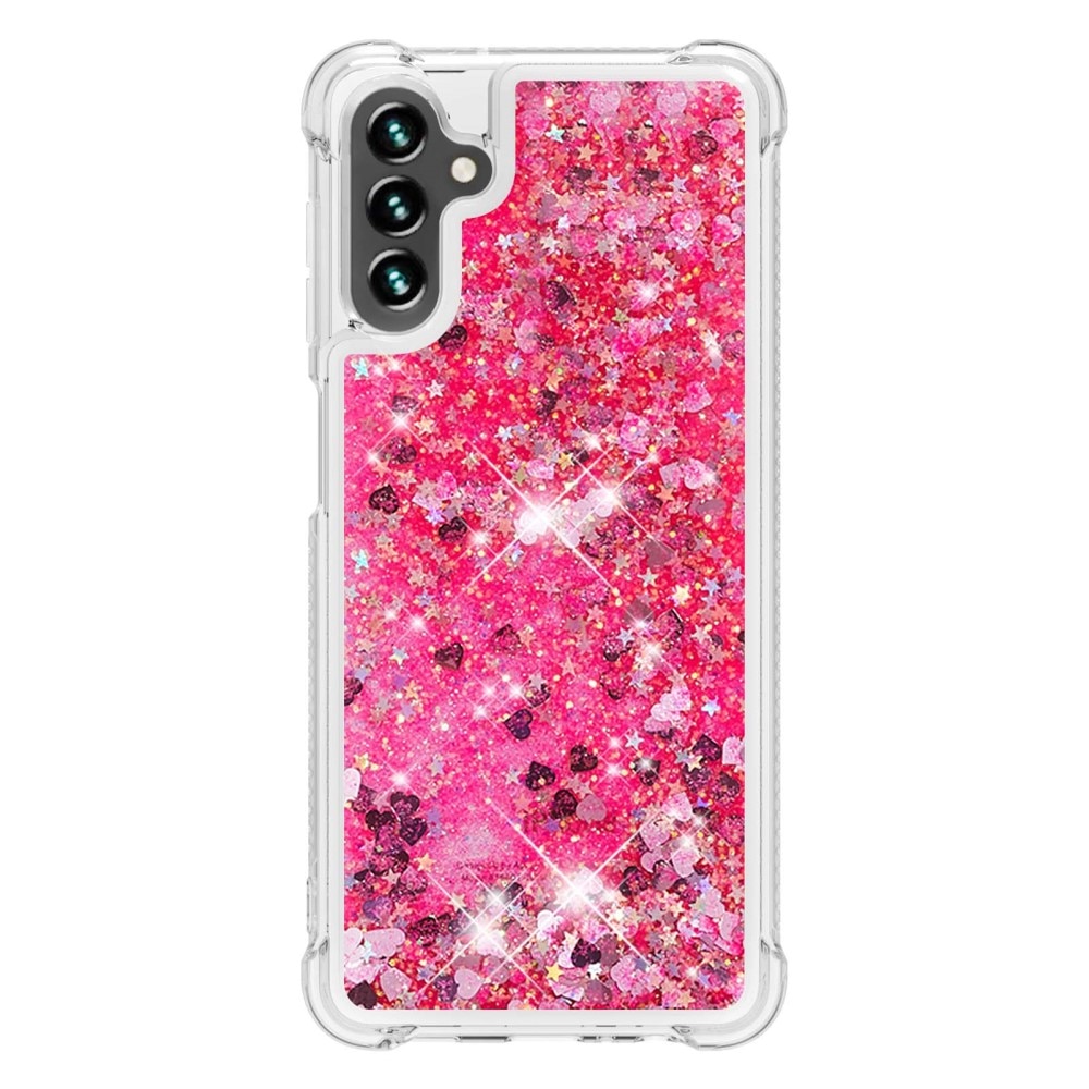 Glitter Powder TPU Skal Samsung Galaxy A54 rosa