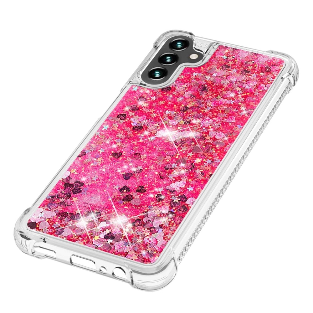 Glitter Powder TPU Skal Samsung Galaxy A54 rosa