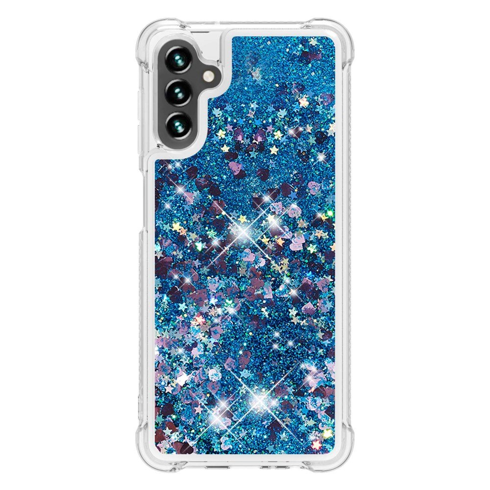 Glitter Powder TPU Skal Samsung Galaxy A54 blå