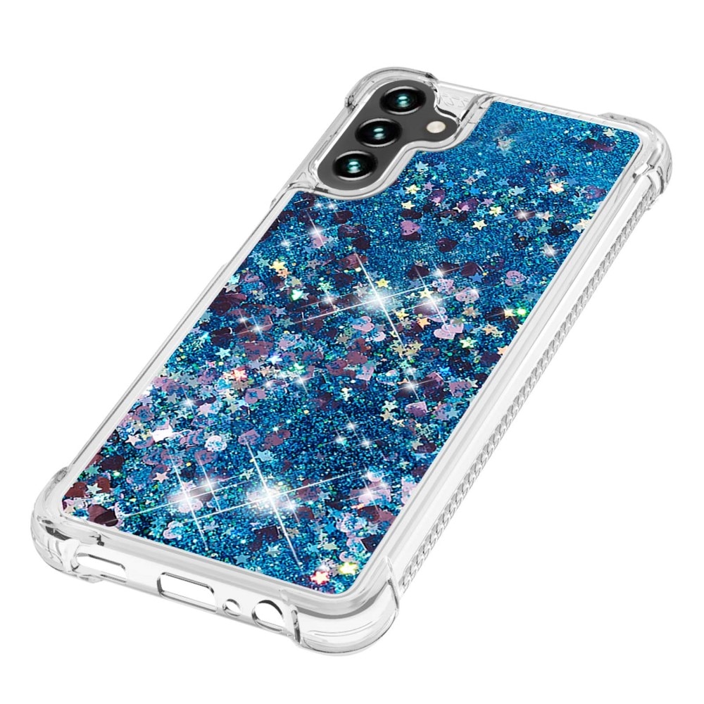 Glitter Powder TPU Skal Samsung Galaxy A54 blå