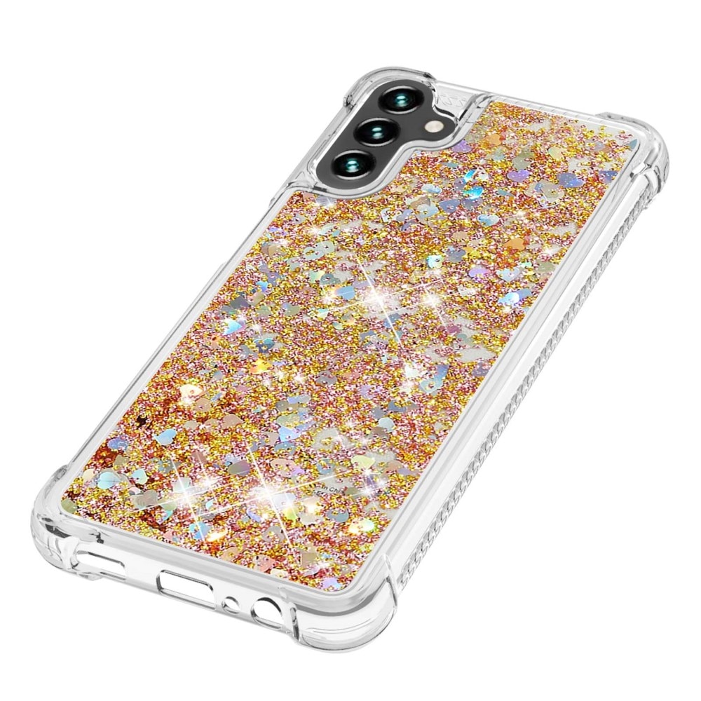 Glitter Powder TPU Skal Samsung Galaxy A54 guld