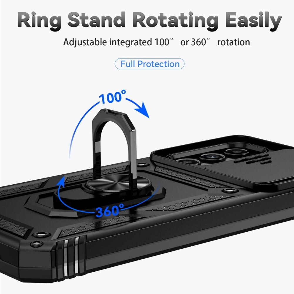 Hybridskal Ring+Kameraskydd Samsung Galaxy A54 svart