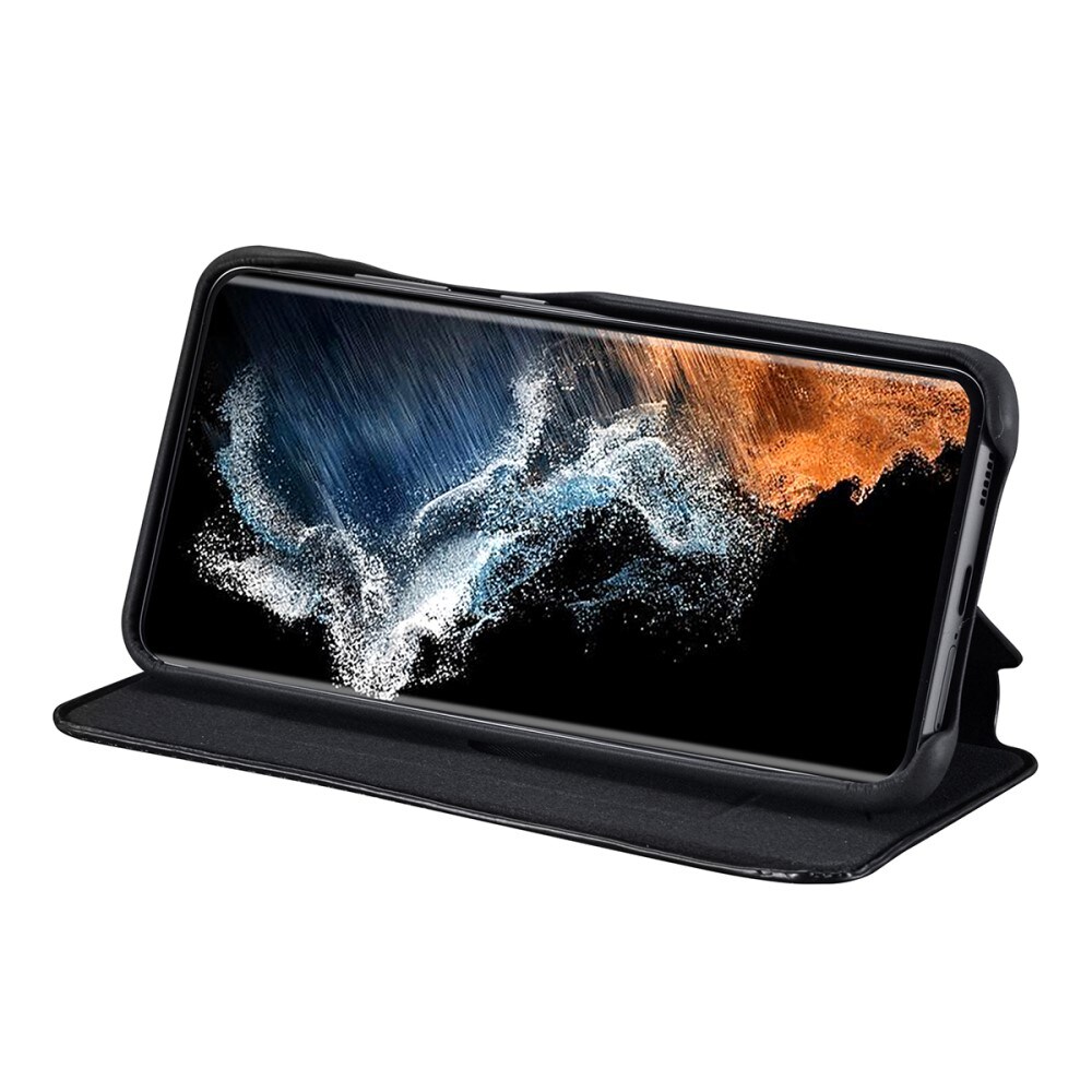 Slim Plånboksfodral Samsung Galaxy S23 svart