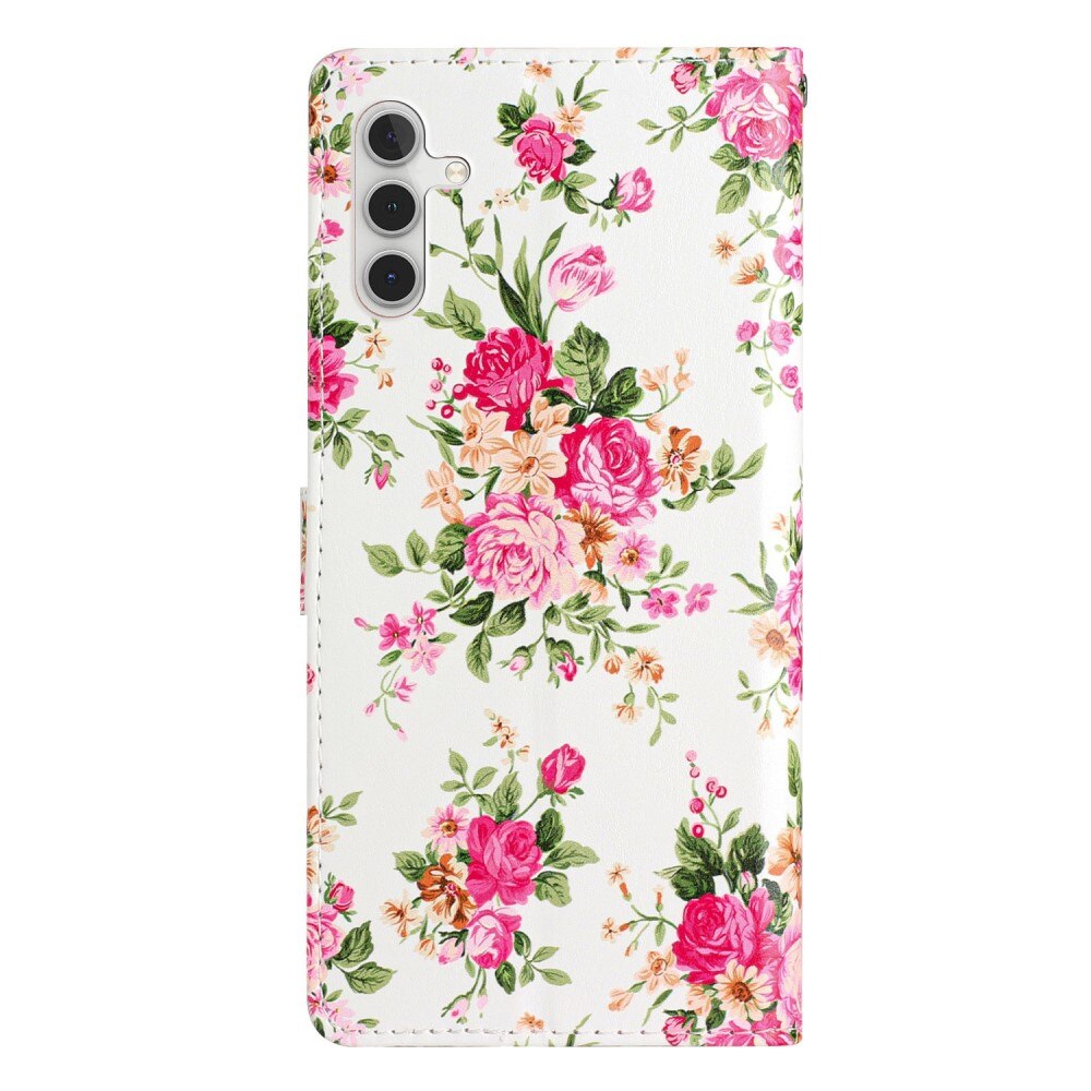 Mobilfodral Samsung Galaxy A54 rosa blommor