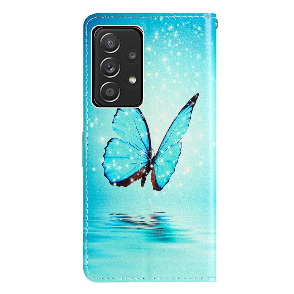 Mobilfodral Samsung Galaxy A53 blå fjärilar