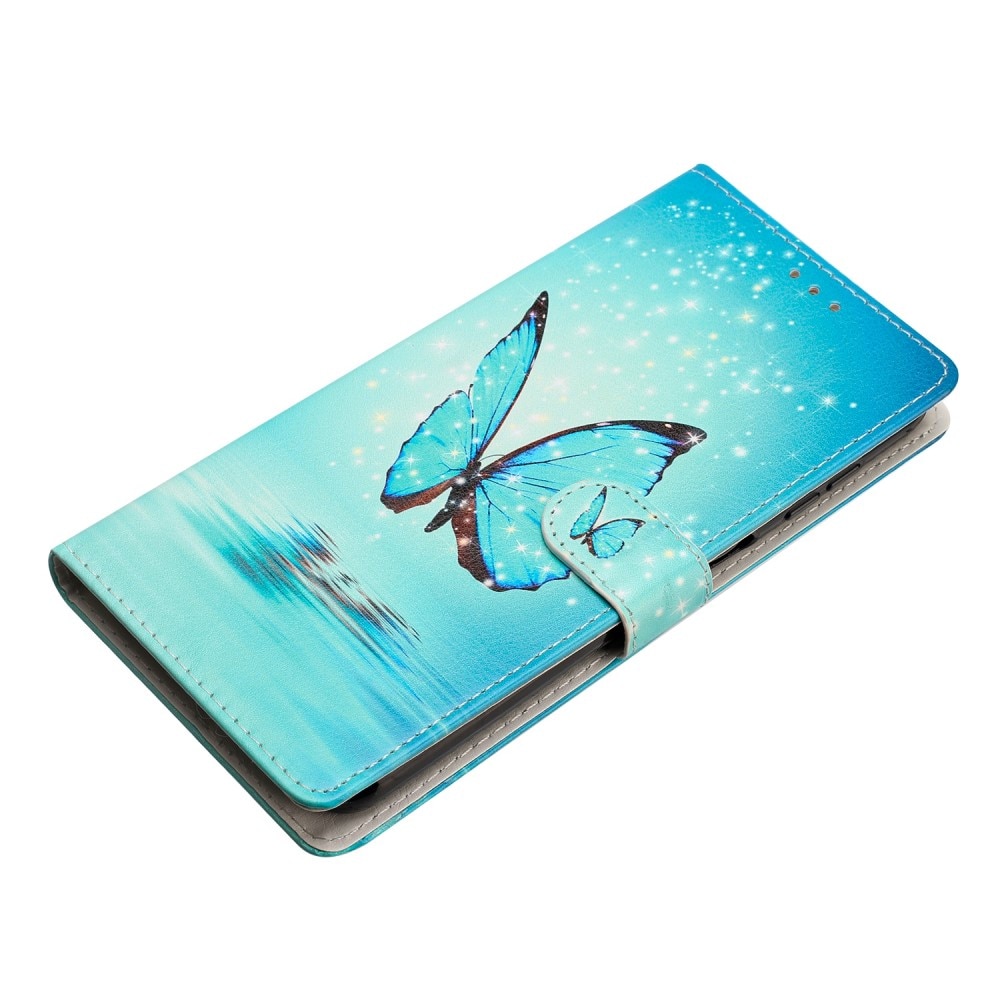 Mobilfodral Samsung Galaxy S22 blå fjärilar
