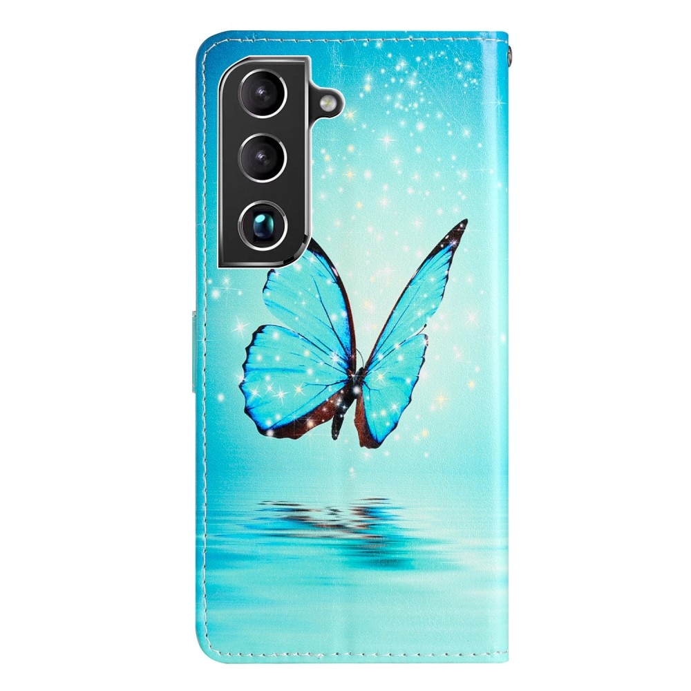 Mobilfodral Samsung Galaxy S22 blå fjärilar