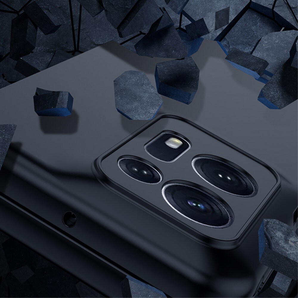 Hårdskal Gummerat Oppo Find N2 svart