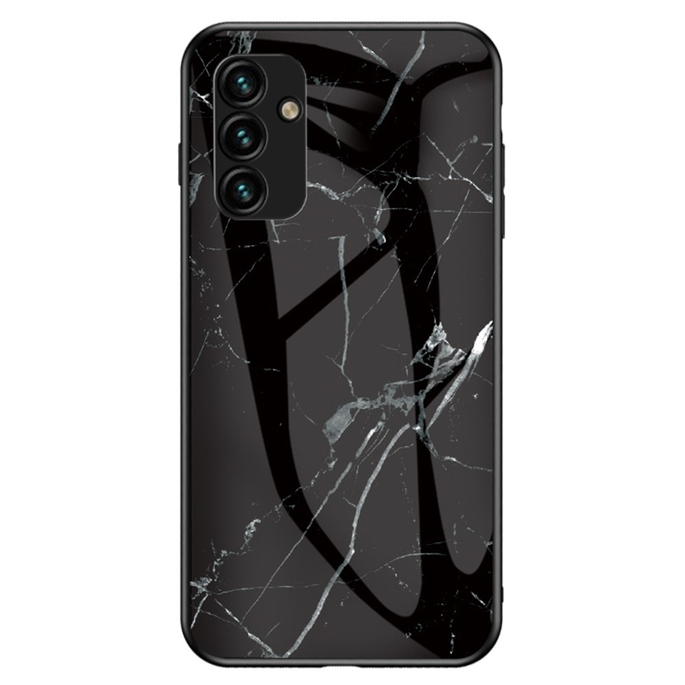 Skal Härdat Glas Samsung Galaxy A14 svart marmor