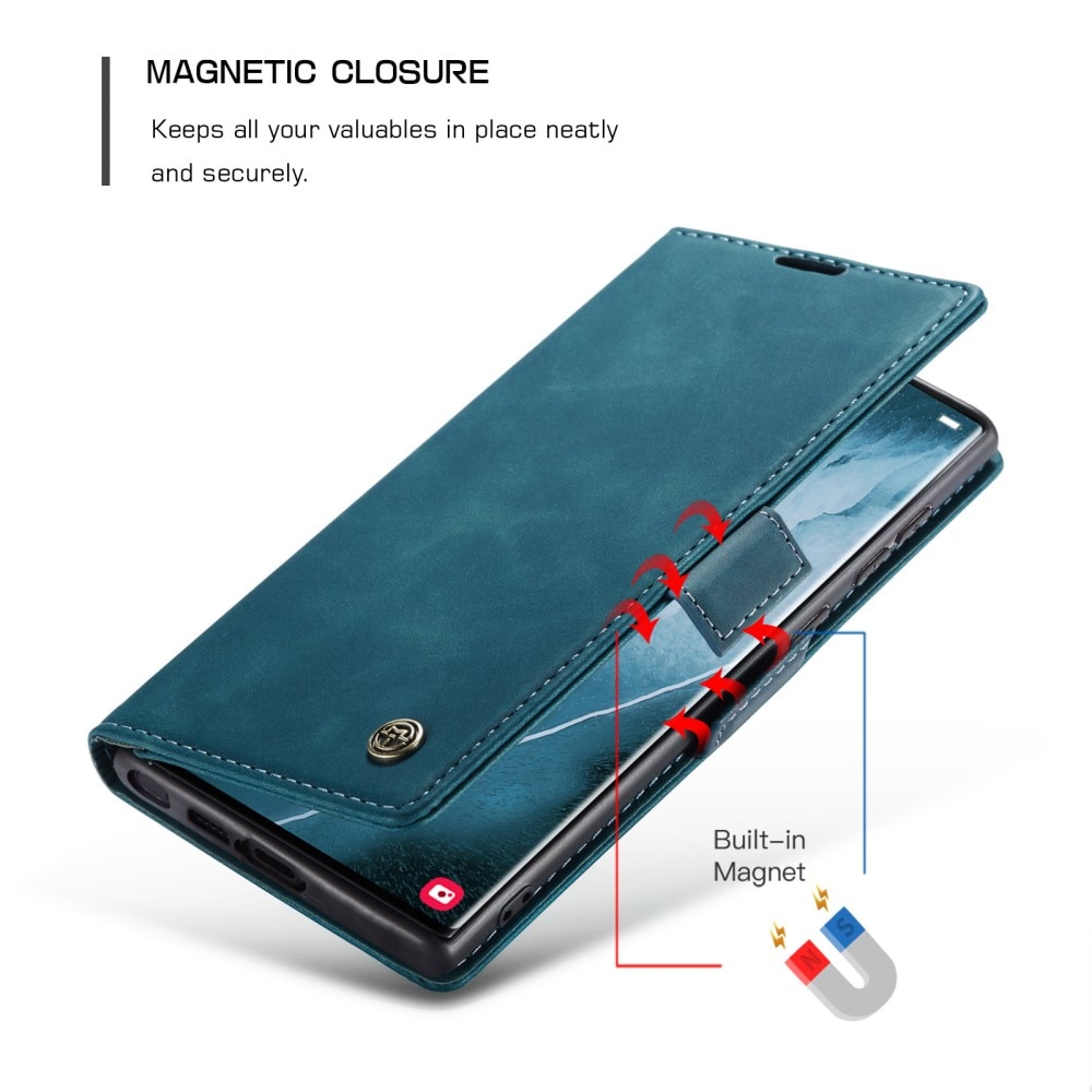 Slim Plånboksfodral Samsung Galaxy S23 Ultra blå
