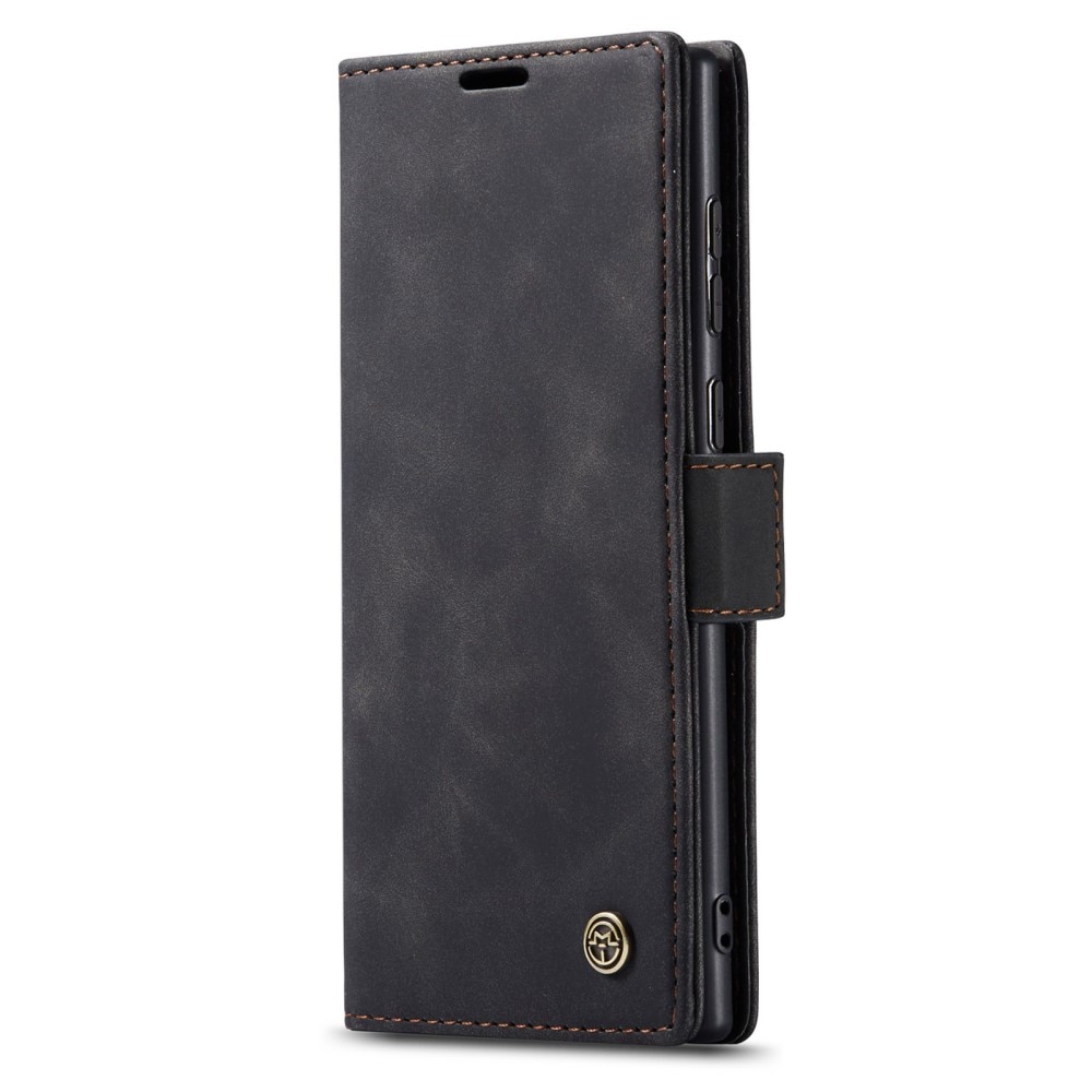 Slim Plånboksfodral Samsung Galaxy S23 Ultra Svart
