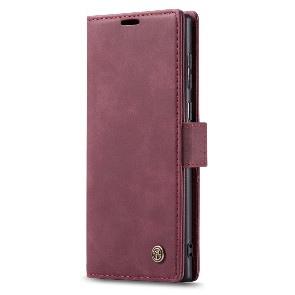 Slim Plånboksfodral Samsung Galaxy S23 Ultra Röd