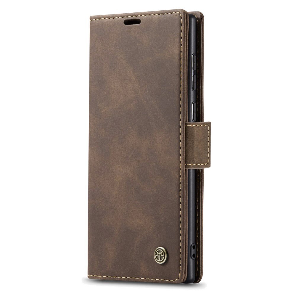 Slim Plånboksfodral Samsung Galaxy S23 Ultra Brun
