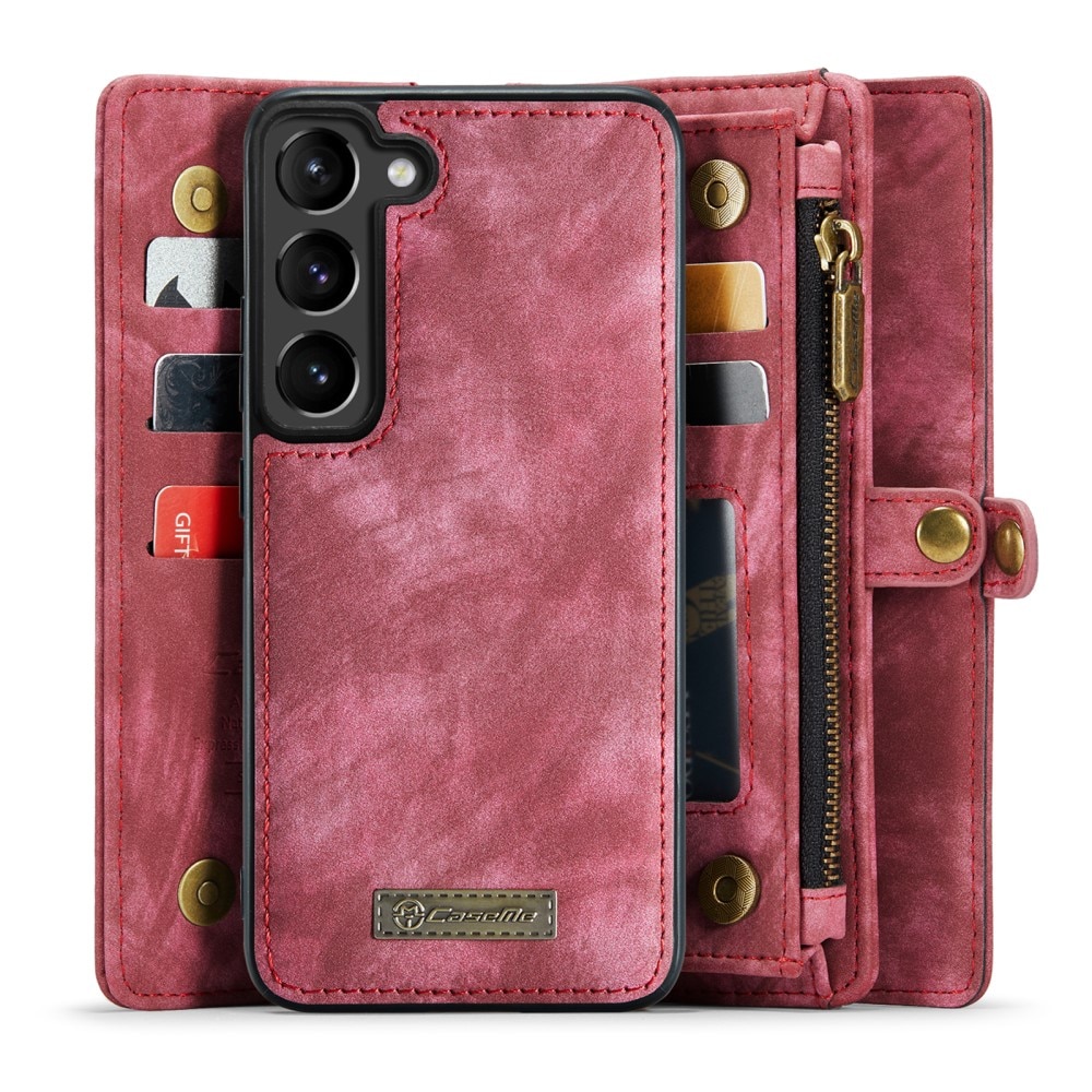 Multi-slot Plånboksfodral Samsung Galaxy S23 röd