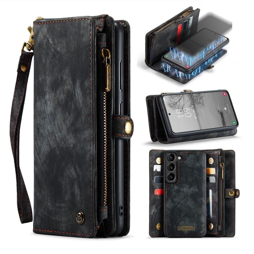 Multi-slot Plånboksfodral Samsung Galaxy S23 Plus Grå