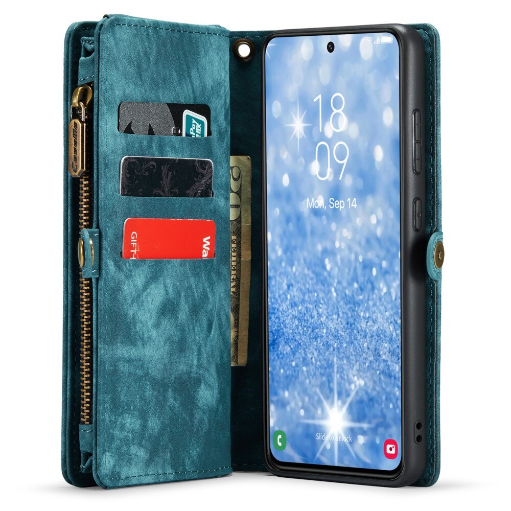 Multi-slot Plånboksfodral Samsung Galaxy S23 Plus Blå