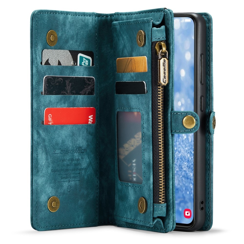 Multi-slot Plånboksfodral Samsung Galaxy S23 Plus Blå