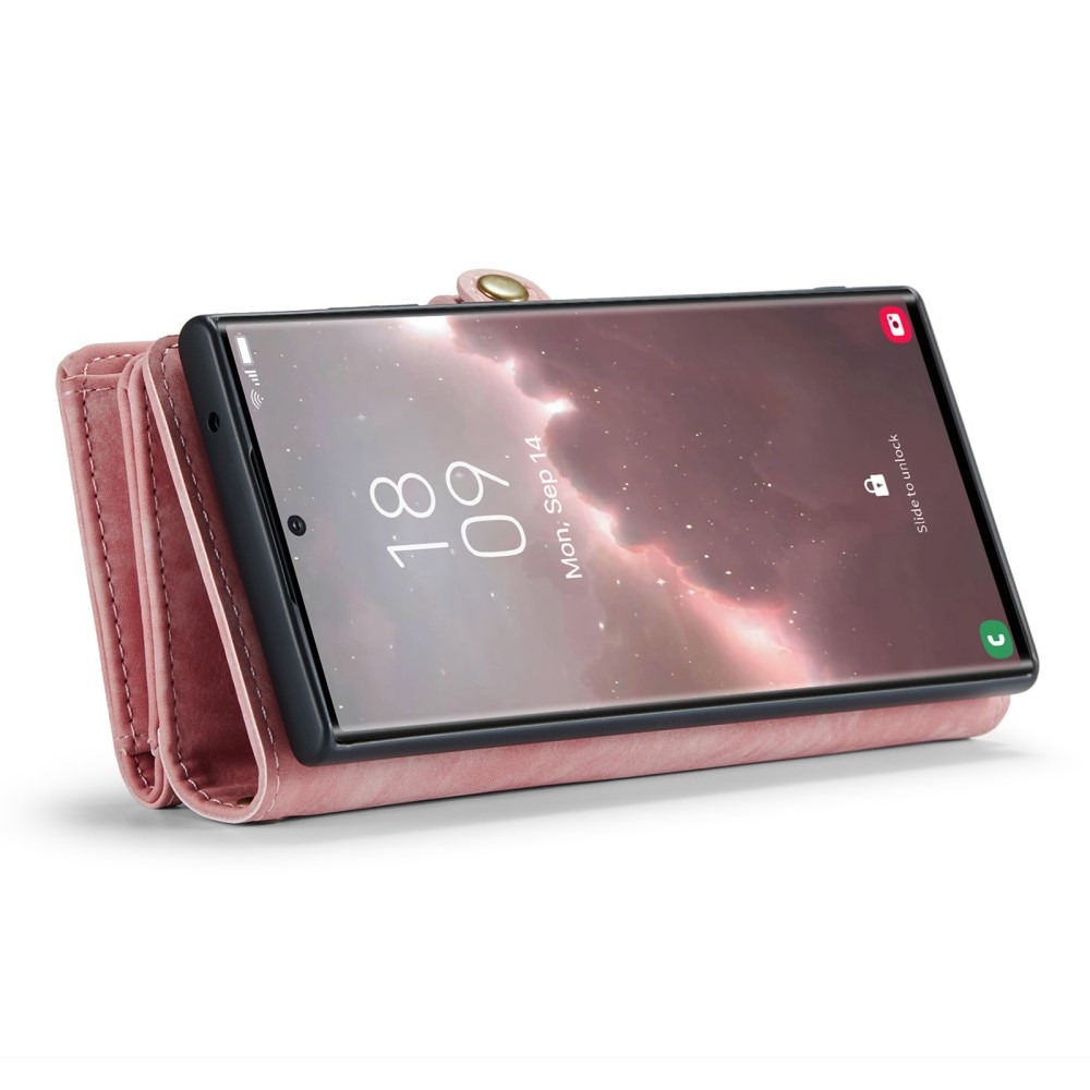 Multi-slot Plånboksfodral Samsung Galaxy S23 Ultra Rosa