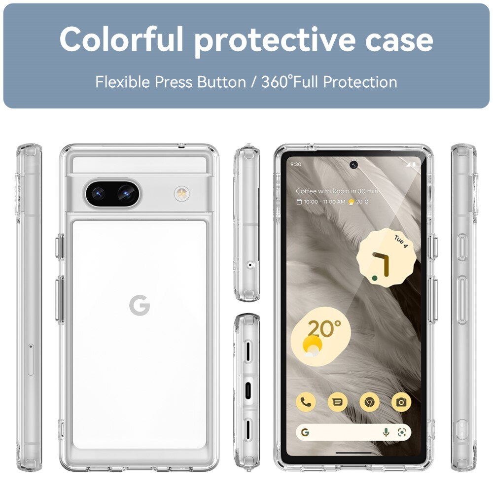 Crystal Hybrid Case Google Pixel 7a transparent