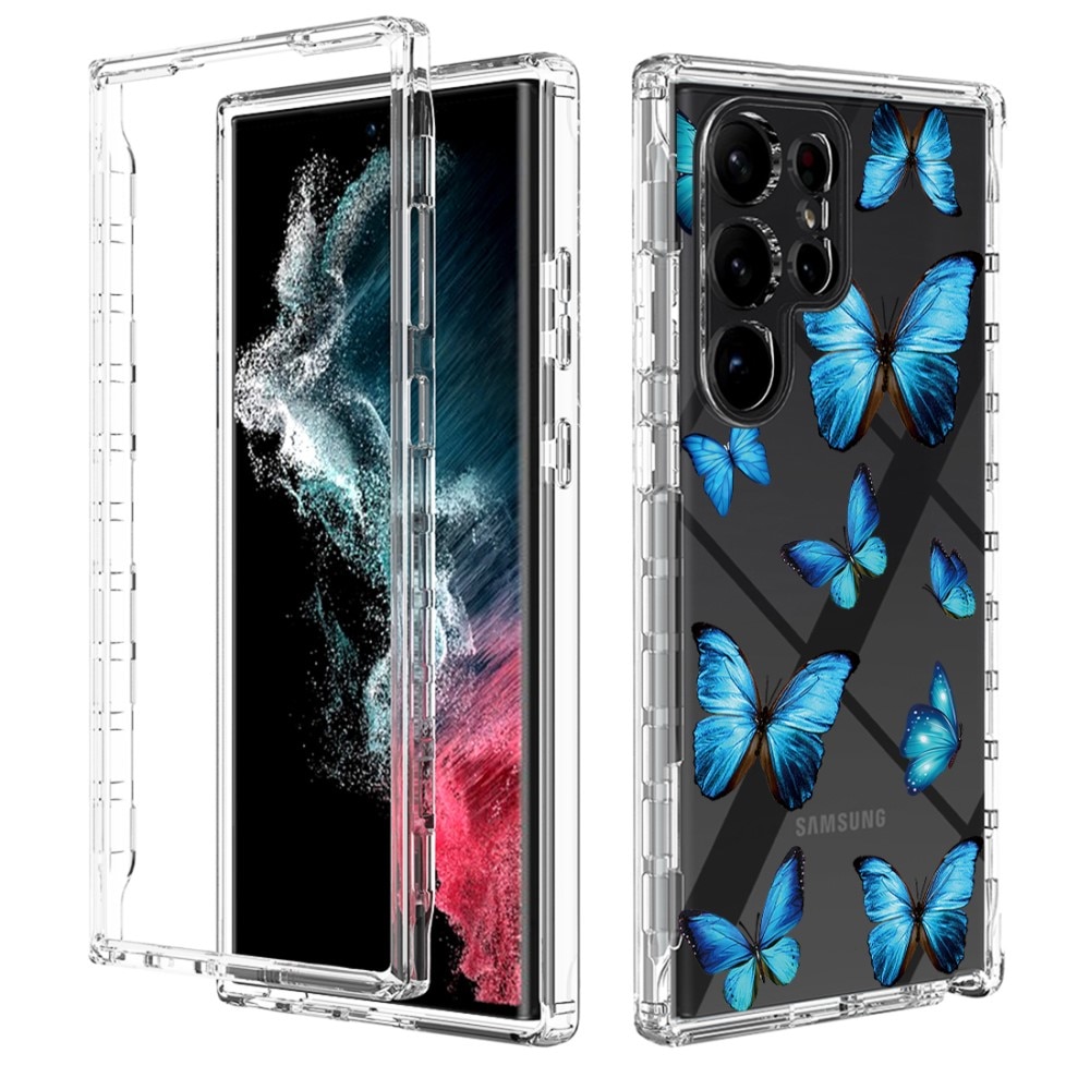 Full Cover Skal Samsung Galaxy S23 Ultra fjärilar