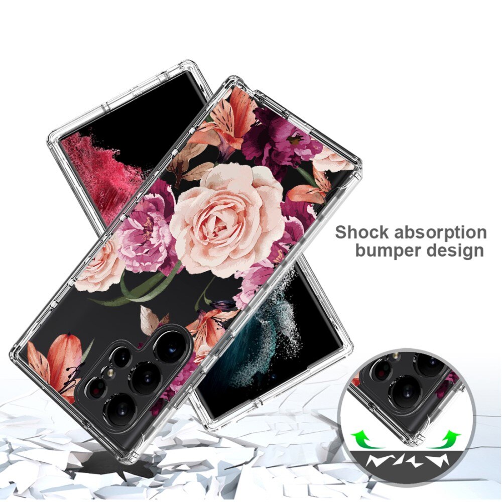 Full Cover Skal Samsung Galaxy S23 Ultra blommor