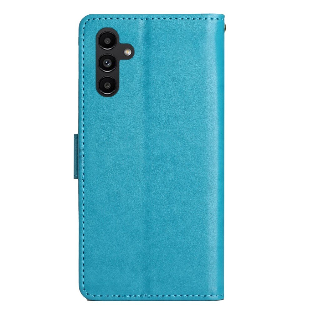 Läderfodral Fjärilar Samsung Galaxy A54 Blå