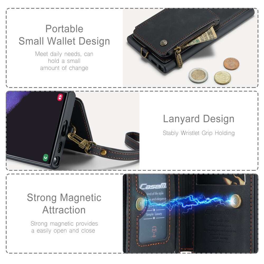 Multi-slot Skal Samsung Galaxy S23 Ultra svart