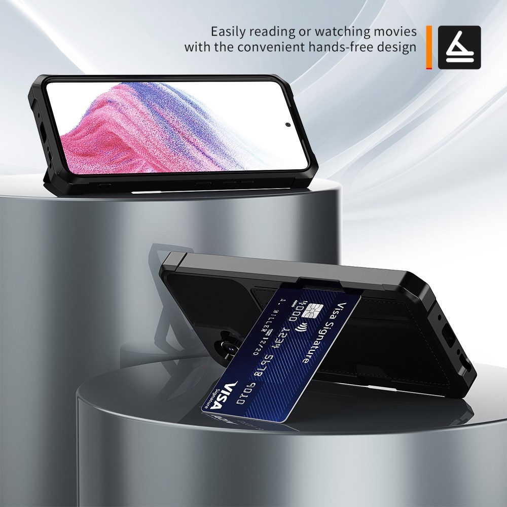 Tough Card Case Samsung Galaxy A54 svart