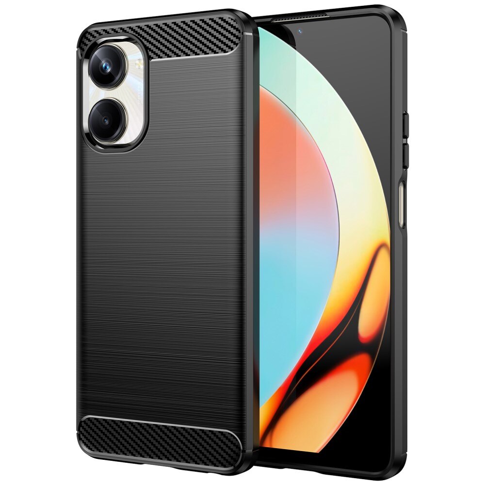 Realme 10 Pro Skal TPU Brushed Svart