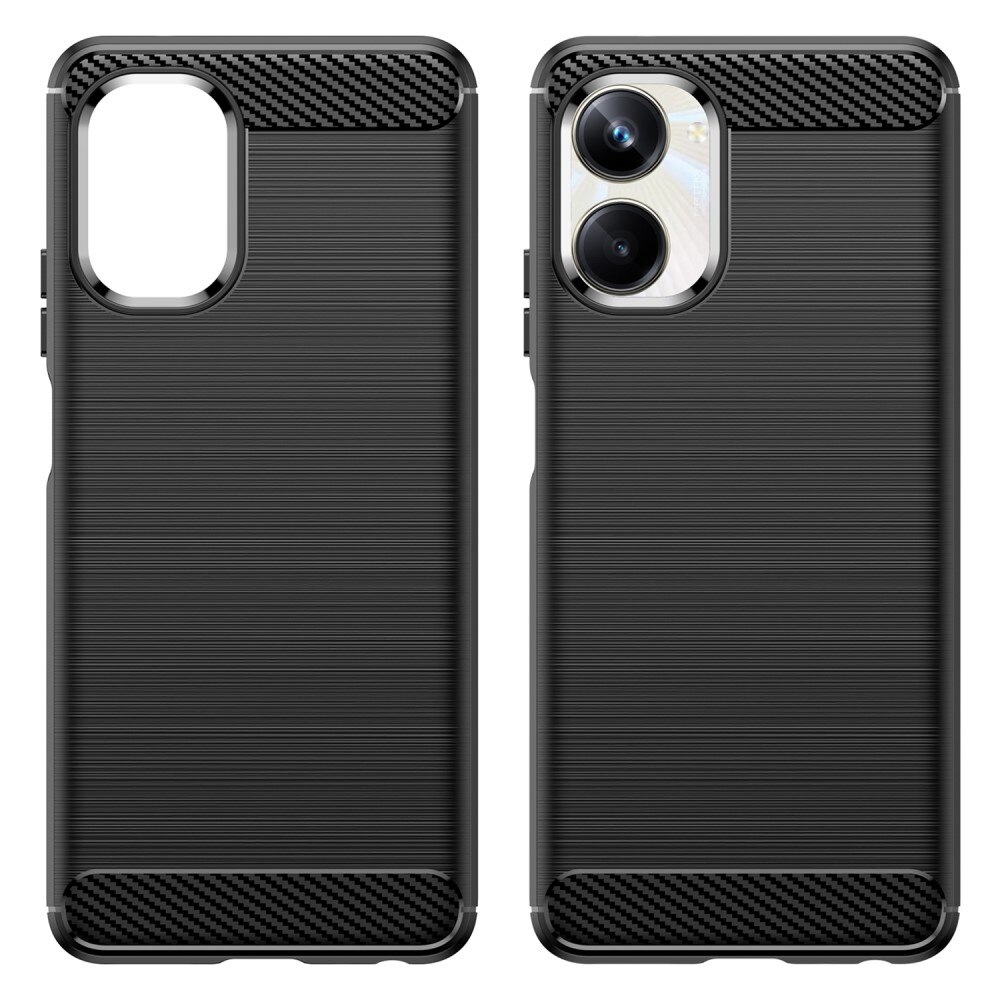 Realme 10 Pro Skal TPU Brushed Svart