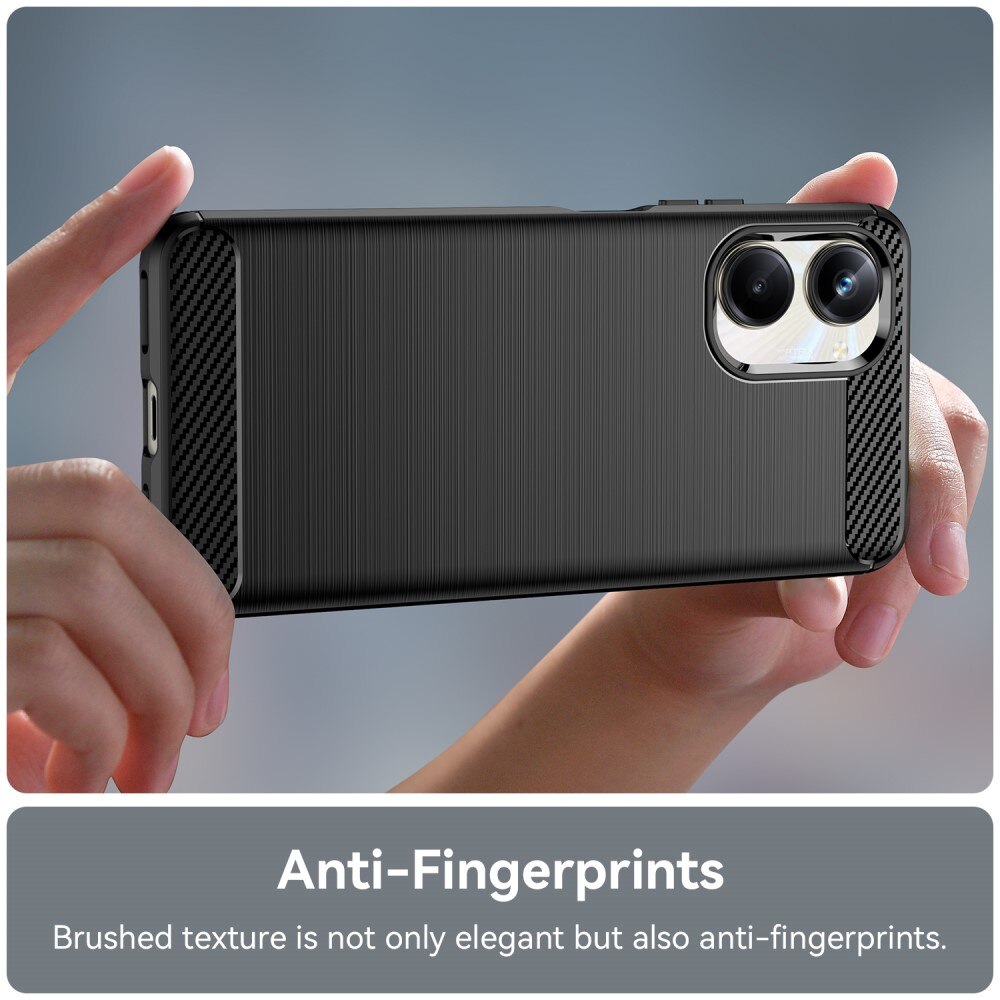 Realme 10 Pro Skal TPU Brushed Svart