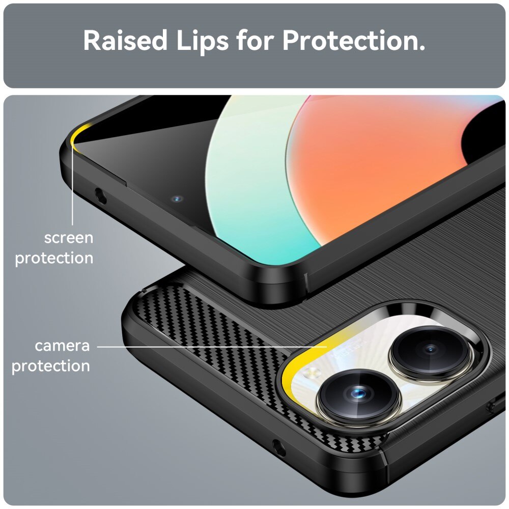 Realme 10 Pro Skal TPU Brushed Svart