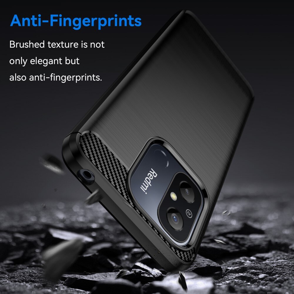 Xiaomi Redmi 12C Skal TPU Brushed Svart