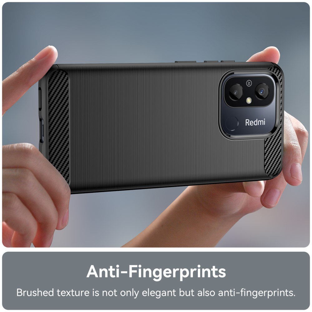 Xiaomi Redmi 12C Skal TPU Brushed Svart