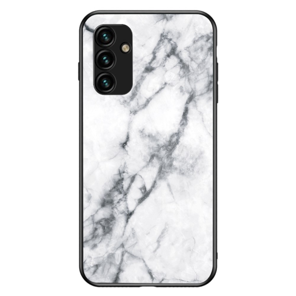Skal Härdat Glas Samsung Galaxy A34 vit marmor