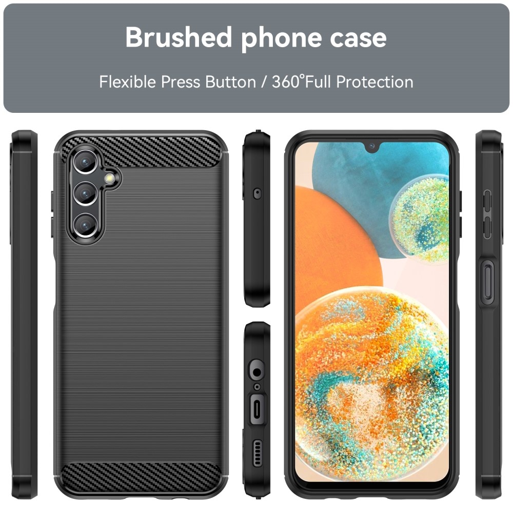 Samsung Galaxy A14 Skal TPU Brushed Svart