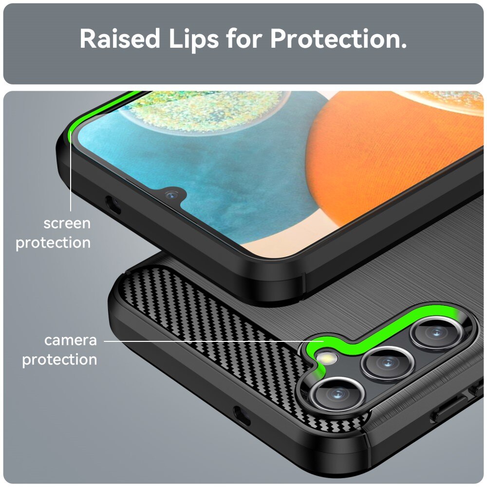 Samsung Galaxy A14 Skal TPU Brushed Svart