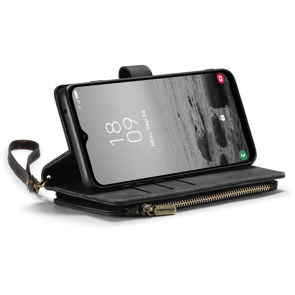 Zipper Plånboksfodral Samsung Galaxy A14 Svart