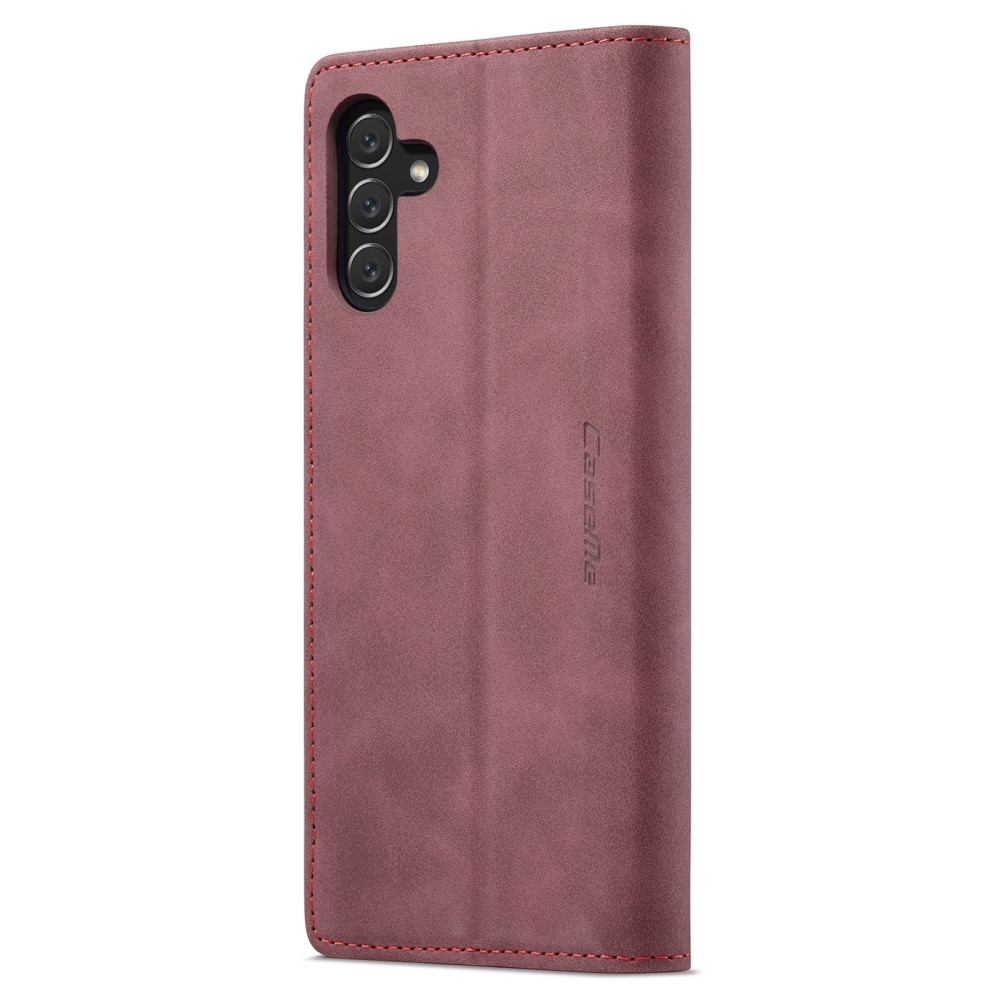 Slim Plånboksfodral Samsung Galaxy A14 röd