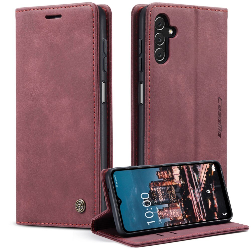 Slim Plånboksfodral Samsung Galaxy A14 Röd