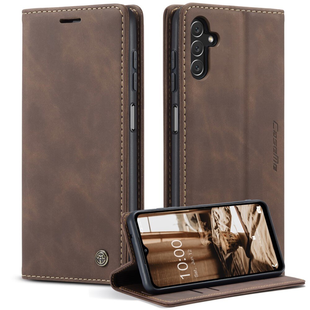 Slim Plånboksfodral Samsung Galaxy A14 Brun