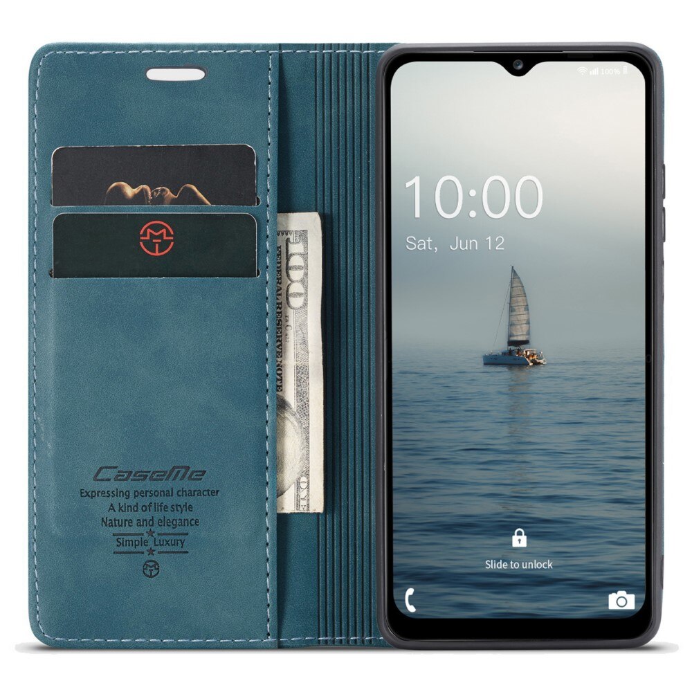Slim Plånboksfodral Samsung Galaxy A14 Blå