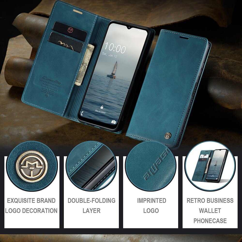 Slim Plånboksfodral Samsung Galaxy A14 Blå